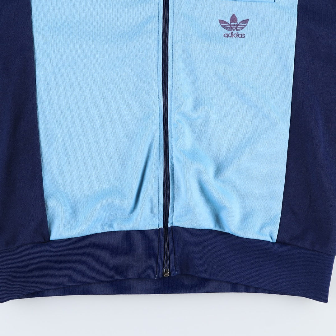 1970'S Adidas VENTEX Track Jacket, Made in France, Men's Size M (approx.), Vintage polyester Blue type light blue Vintage Second Hand