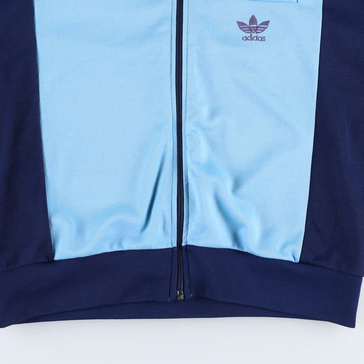 1970'S Adidas VENTEX Track Jacket, Made in France, Men's Size M (approx.), Vintage polyester Blue type light blue Vintage Second Hand