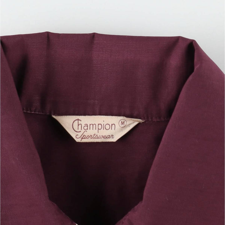 1950s-1960'S Champion College Triple Print Swing Top Sports Jacket, Men's Size M (Equivalent) Vintage unclear wine-red Vintage Second Hand