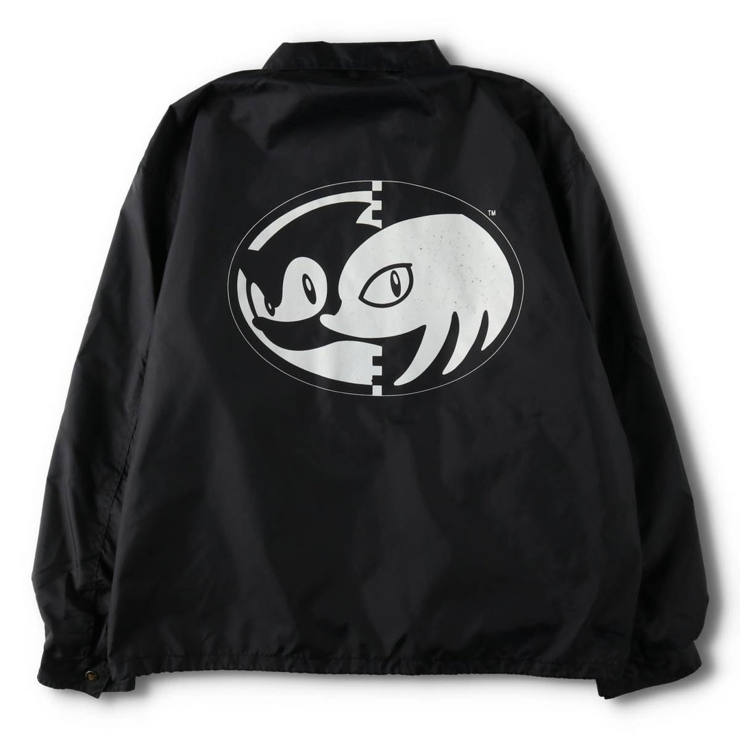 SEGA Sonic Knuckles Coach Jacket, Men's Size XL (approx.) unclear black type Vintage Second Hand