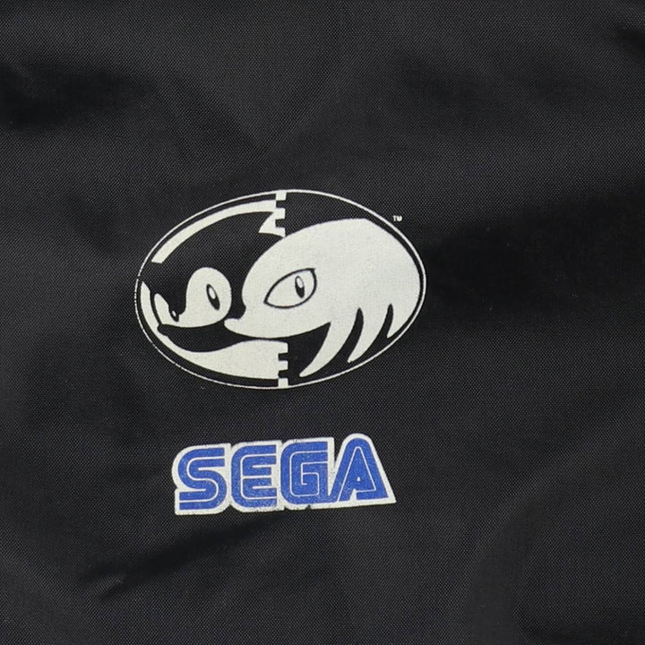 SEGA Sonic Knuckles Coach Jacket, Men's Size XL (approx.) unclear black type Vintage Second Hand