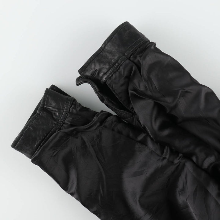 Ralph Lauren POLO by Ralph Lauren Swing Top Leather Blouson, Men's Size L (approx.) genuine leather black type Vintage Second Hand