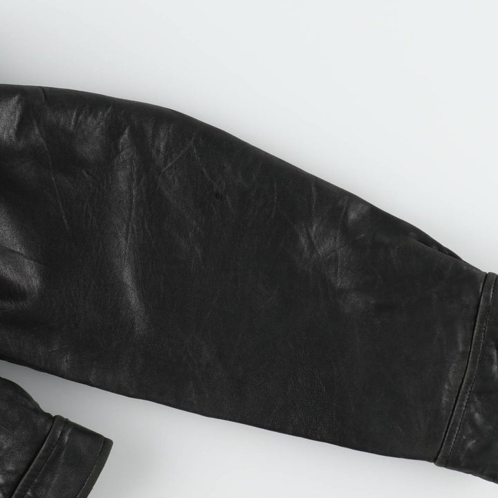 Ralph Lauren POLO by Ralph Lauren Swing Top Leather Blouson, Men's Size L (approx.) genuine leather black type Vintage Second Hand
