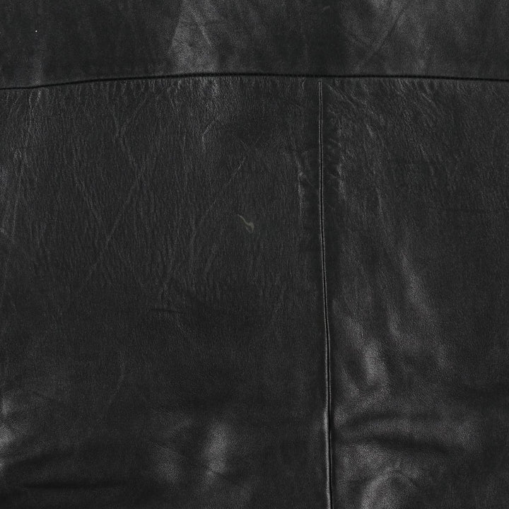 Ralph Lauren POLO by Ralph Lauren Swing Top Leather Blouson, Men's Size L (approx.) genuine leather black type Vintage Second Hand