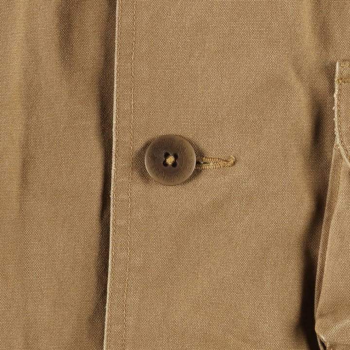 Ralph Lauren POLO by Ralph Lauren Duck Hunting Jacket, Men's Size XL (approx.) cotton beige type brown Vintage Second Hand