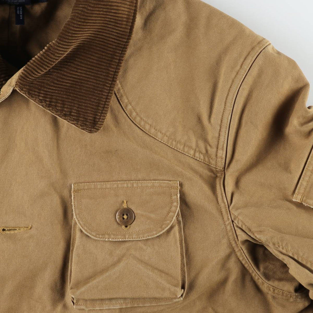 Ralph Lauren POLO by Ralph Lauren Duck Hunting Jacket, Men's Size XL (approx.) cotton beige type brown Vintage Second Hand