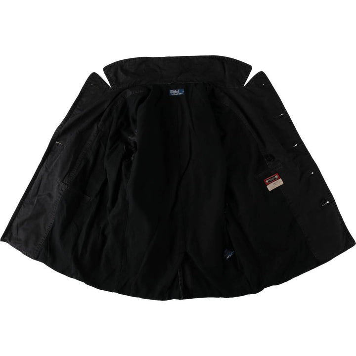 Ralph Lauren POLO by Ralph Lauren Double-breasted Cotton Jacket, Men's Size L (approx.) cotton black type Vintage Second Hand