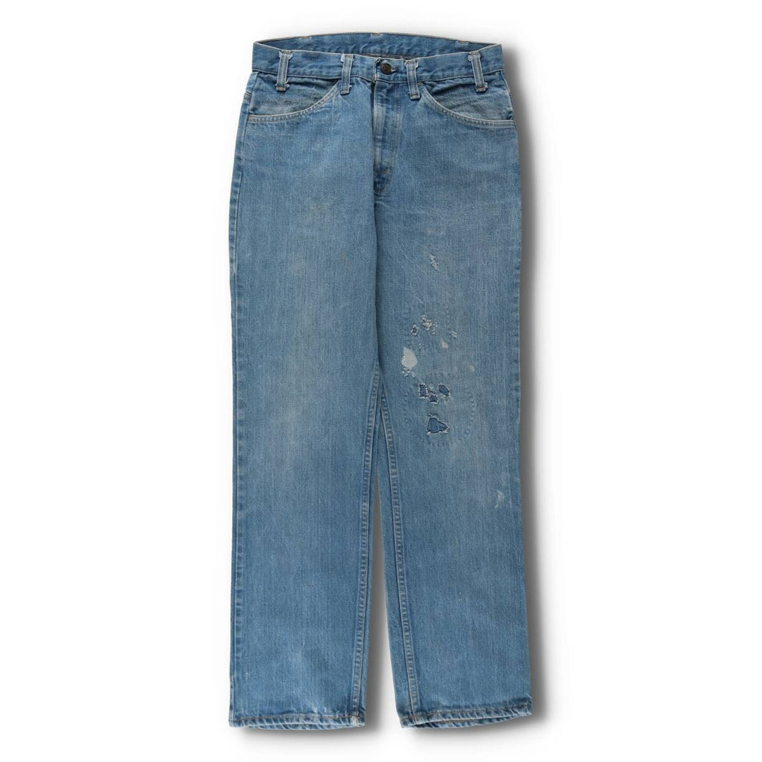 1970'S Levi's 40519-0213 Late 66 Series Orange Tab Straight Denim Pants, Made in USA, Men's W30 (approx.) Vintage cotton blue type Vintage Second Hand