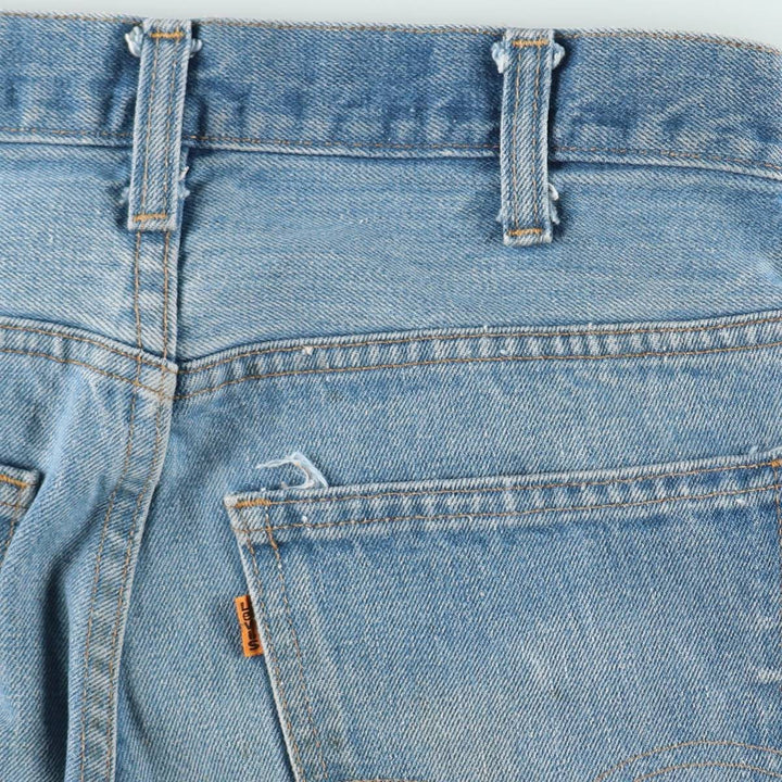 1970'S Levi's 40519-0213 Late 66 Series Orange Tab Straight Denim Pants, Made in USA, Men's W30 (approx.) Vintage cotton blue type Vintage Second Hand