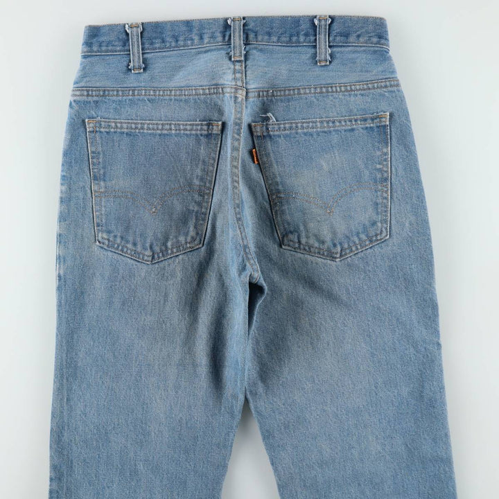 1970'S Levi's 40519-0213 Late 66 Series Orange Tab Straight Denim Pants, Made in USA, Men's W30 (approx.) Vintage cotton blue type Vintage Second Hand