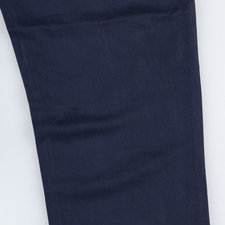 Ralph Lauren POLO by Ralph Lauren PRESTON FIT Linen Pants/Slacks, Men's Size W37 (approx.) linen navy blue type Vintage Second Hand