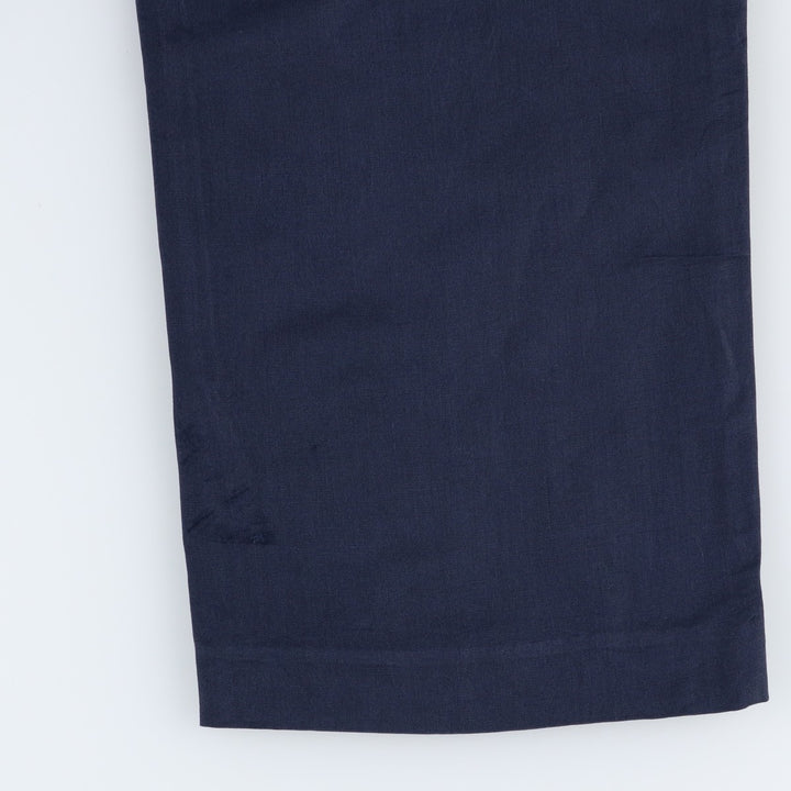 Ralph Lauren POLO by Ralph Lauren PRESTON FIT Linen Pants/Slacks, Men's Size W37 (approx.) linen navy blue type Vintage Second Hand