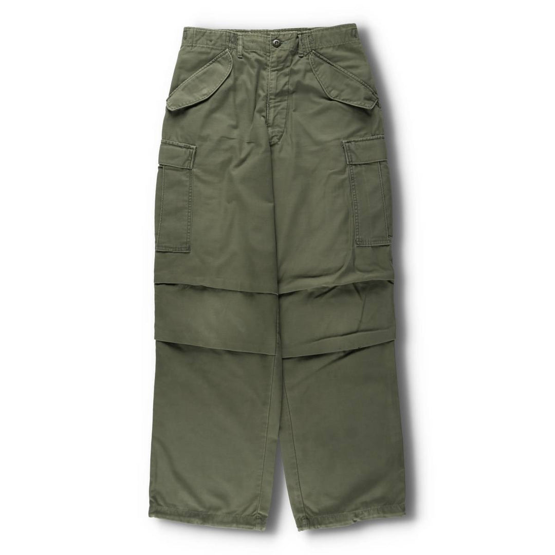 1960'S US Military M-65 Cargo Pants, Made in USA, Men's Size W32 (approx.), Vintage unclear Khaki type Vintage Second Hand