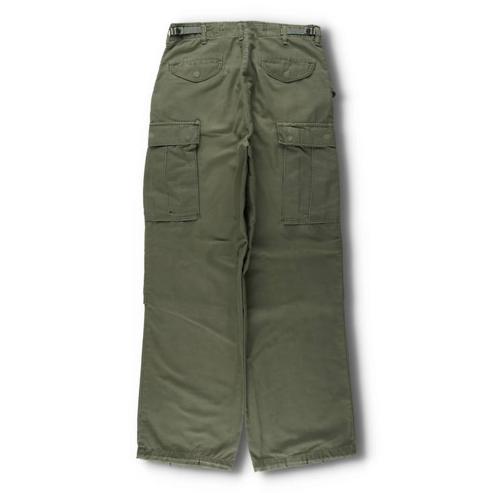 1960'S US Military M-65 Cargo Pants, Made in USA, Men's Size W32 (approx.), Vintage unclear Khaki type Vintage Second Hand