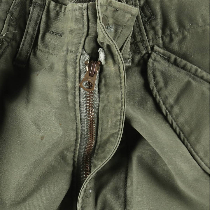 1960'S US Military M-65 Cargo Pants, Made in USA, Men's Size W32 (approx.), Vintage unclear Khaki type Vintage Second Hand