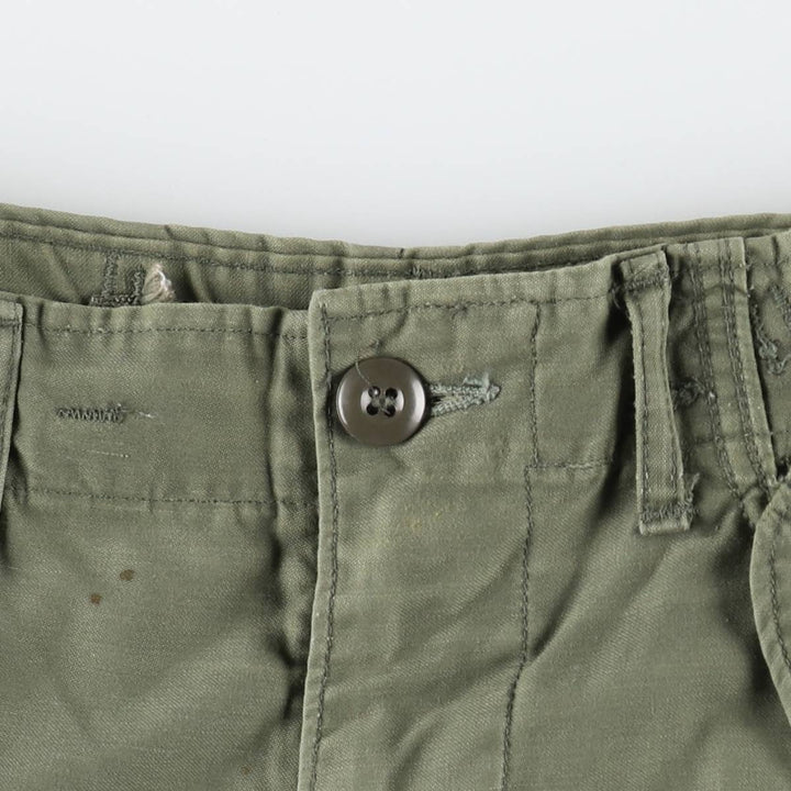 1960'S US Military M-65 Cargo Pants, Made in USA, Men's Size W32 (approx.), Vintage unclear Khaki type Vintage Second Hand