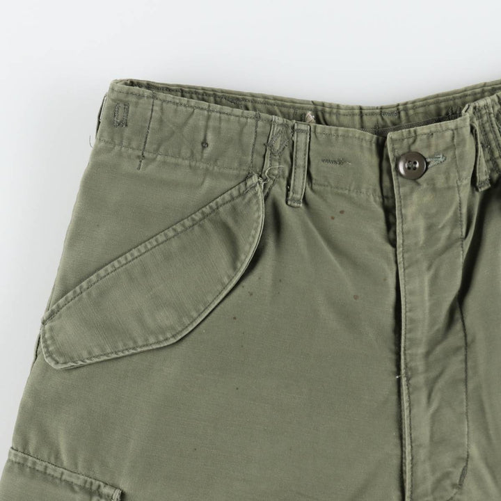 1960'S US Military M-65 Cargo Pants, Made in USA, Men's Size W32 (approx.), Vintage unclear Khaki type Vintage Second Hand