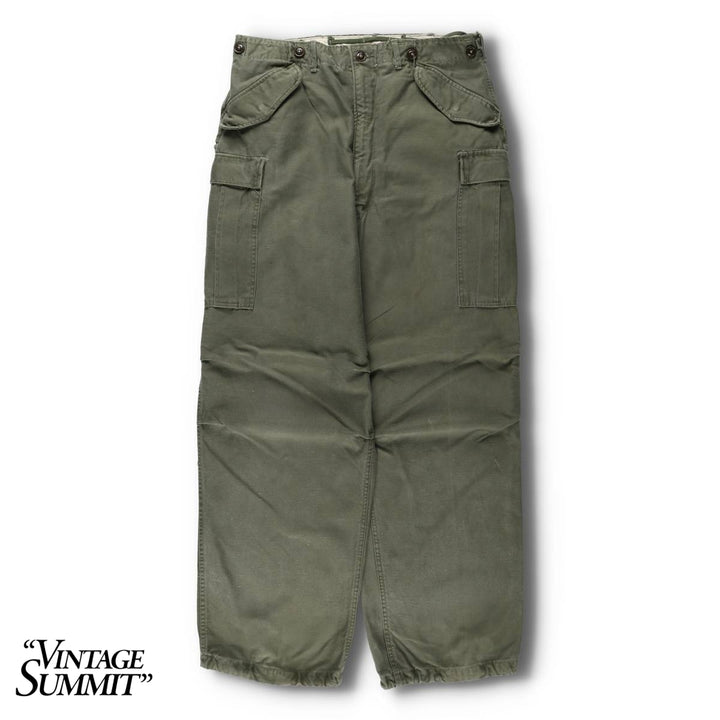 Authentic US military issue 1950'S M-51 military cargo pants, made in USA, men's size W34 equivalent, vintage. unclear Khaki type Vintage Second Hand