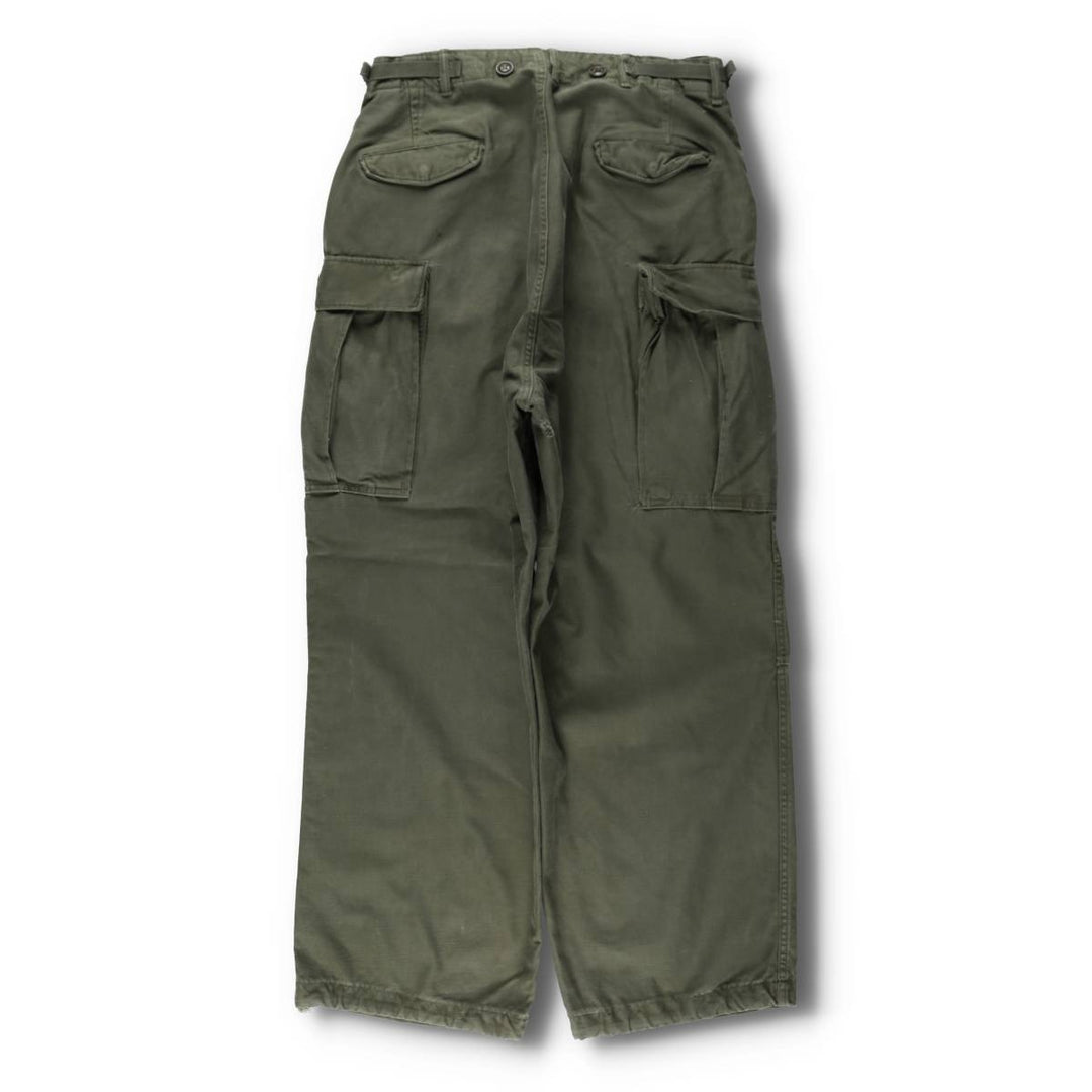 1950'S US Military Issue M-51 Military Cargo Pants, Regular Medium, Men's W34 equivalent, Vintage unclear Khaki type Vintage Second Hand
