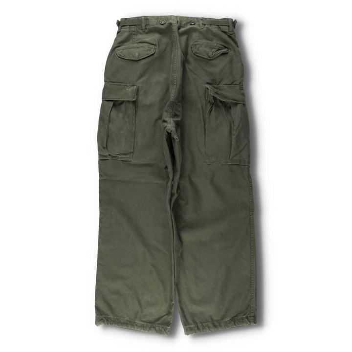1950'S US Military Issue M-51 Military Cargo Pants, Regular Medium, Men's W34 equivalent, Vintage unclear Khaki type Vintage Second Hand