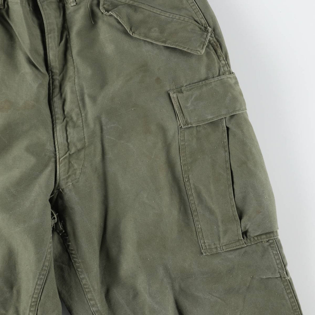 1950'S US Military Issue M-51 Military Cargo Pants, Regular Medium, Men's W34 equivalent, Vintage unclear Khaki type Vintage Second Hand