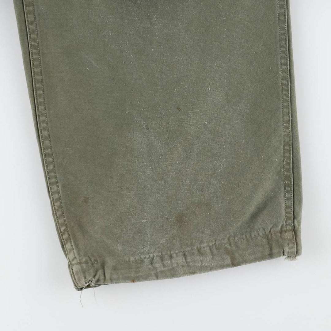 1950'S US Military Issue M-51 Military Cargo Pants, Regular Medium, Men's W34 equivalent, Vintage unclear Khaki type Vintage Second Hand
