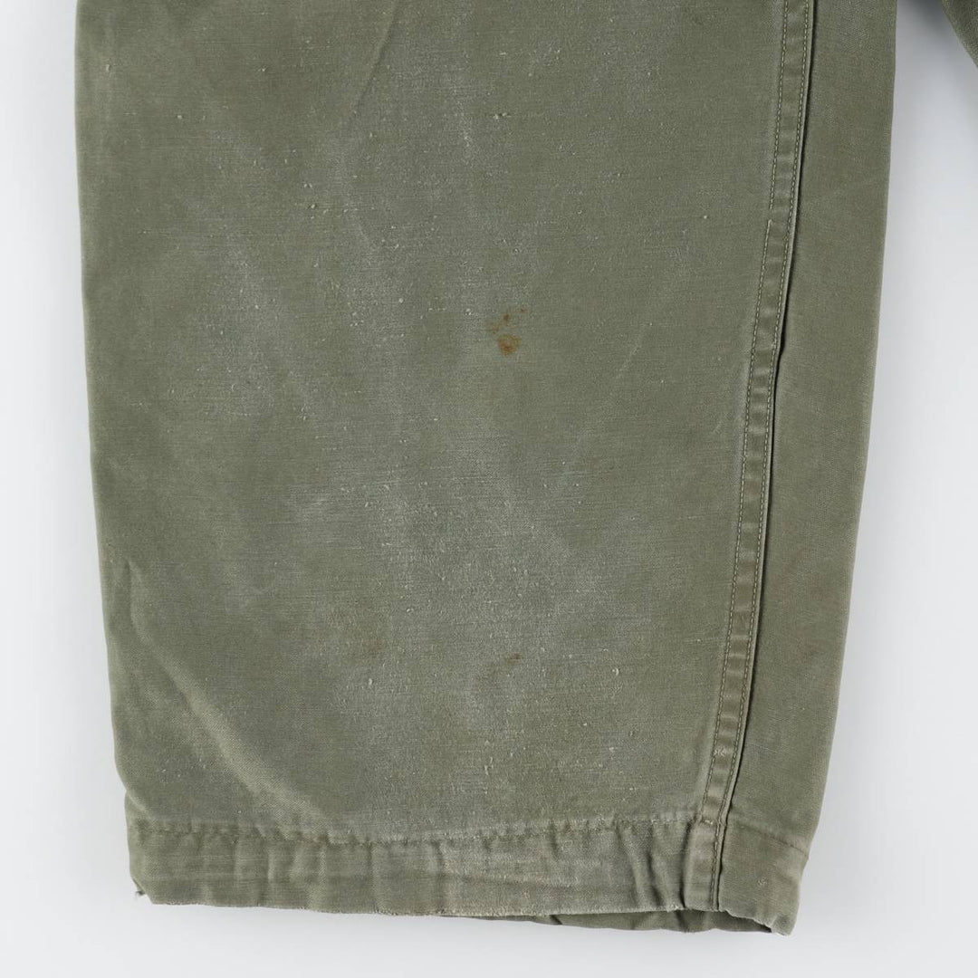 1950'S US Military Issue M-51 Military Cargo Pants, Regular Medium, Men's W34 equivalent, Vintage unclear Khaki type Vintage Second Hand