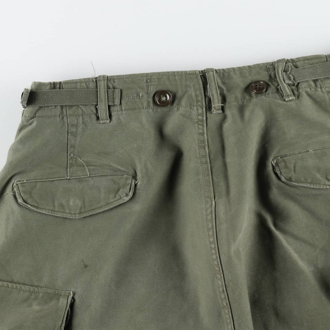 1950'S US Military Issue M-51 Military Cargo Pants, Regular Medium, Men's W34 equivalent, Vintage unclear Khaki type Vintage Second Hand