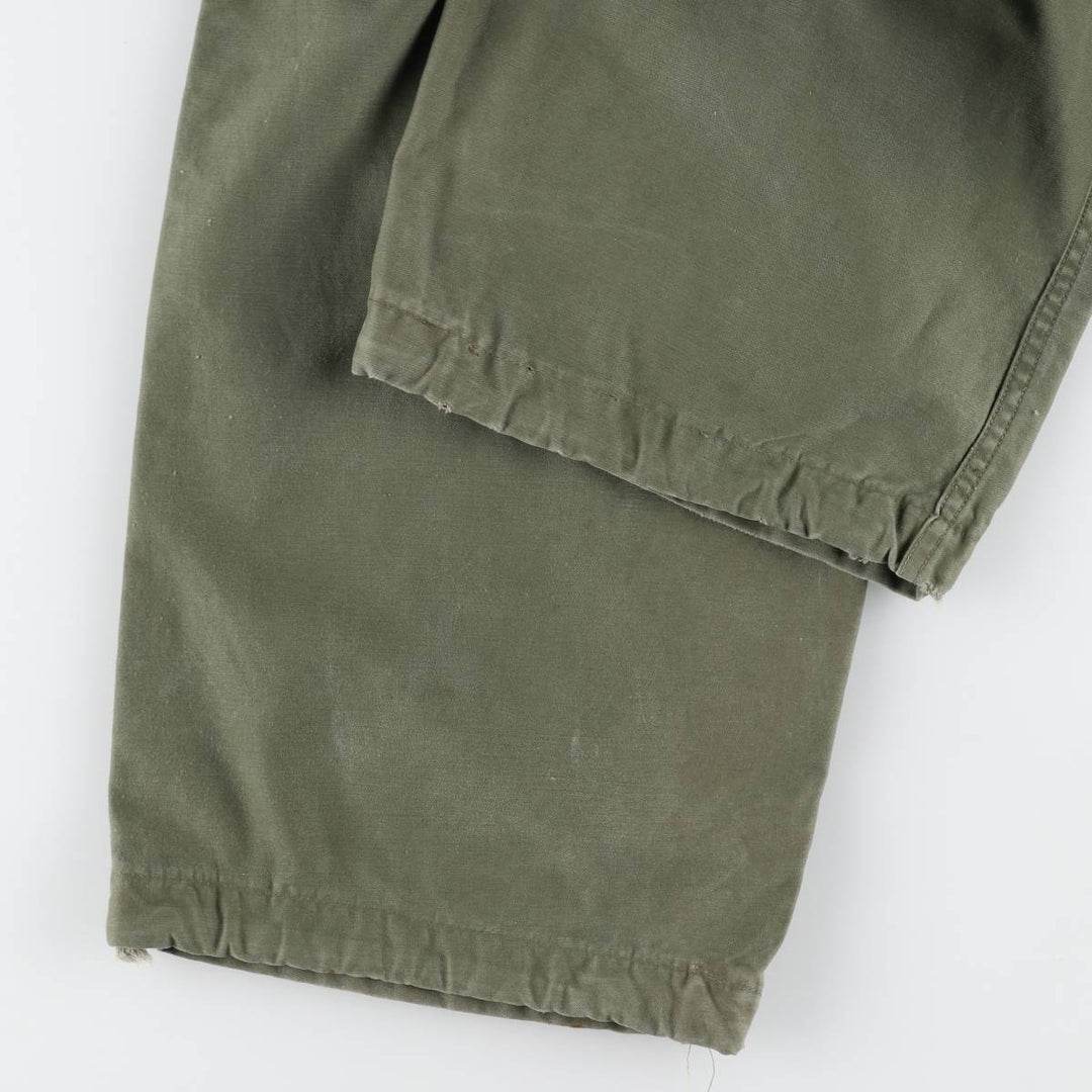 1950'S US Military Issue M-51 Military Cargo Pants, Regular Medium, Men's W34 equivalent, Vintage unclear Khaki type Vintage Second Hand