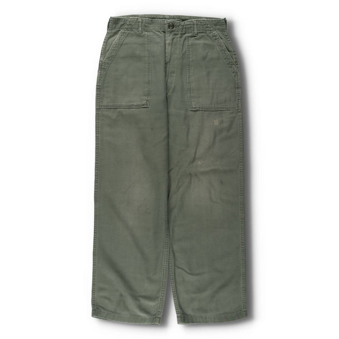 US Military Baker Pants, Made in USA, Men's Size W31 (approx.), Vintage unclear Khaki type Vintage Second Hand
