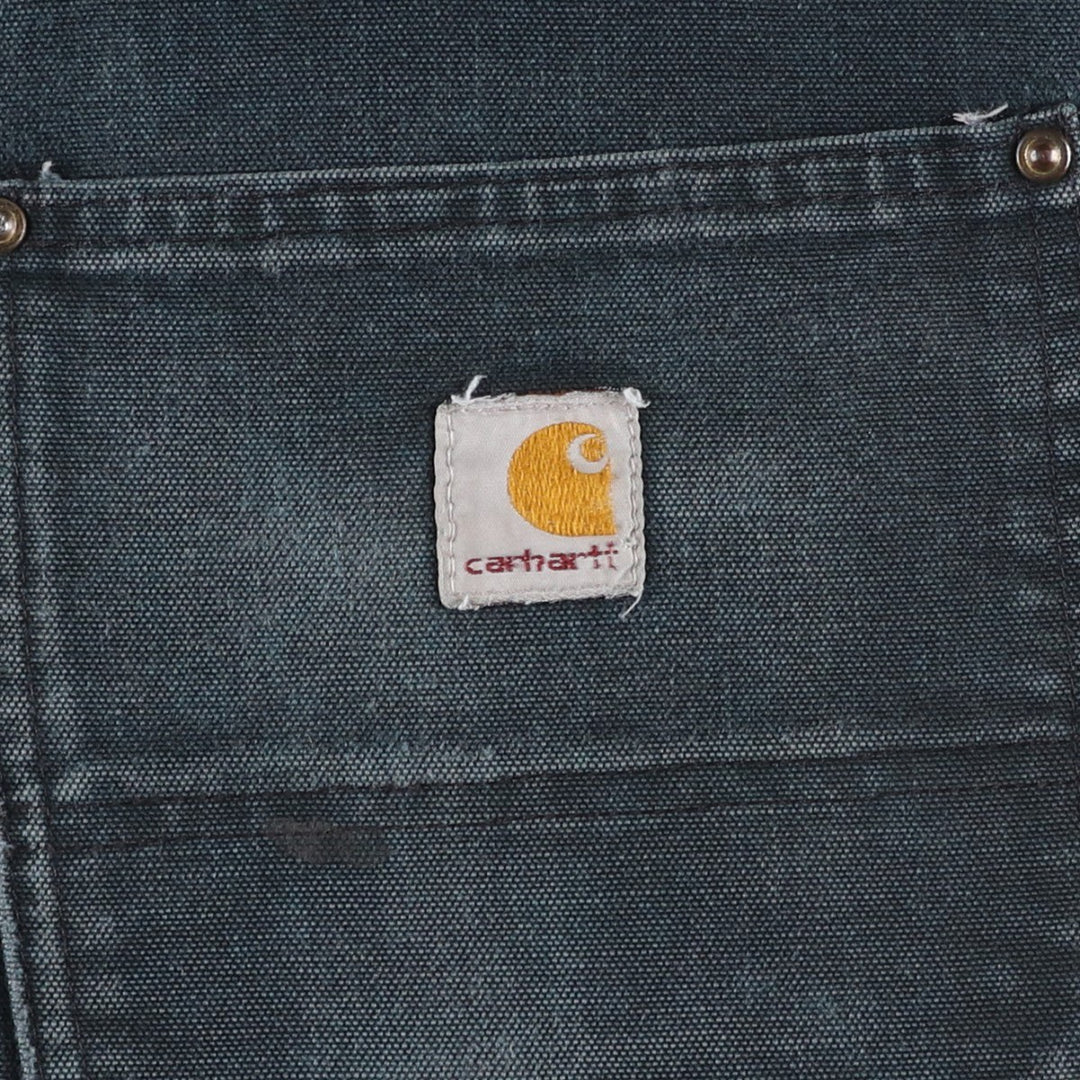 Carhartt Dungaree Fit Double Knee Duck Painter Pants Men's W36 cotton black type Vintage Second Hand