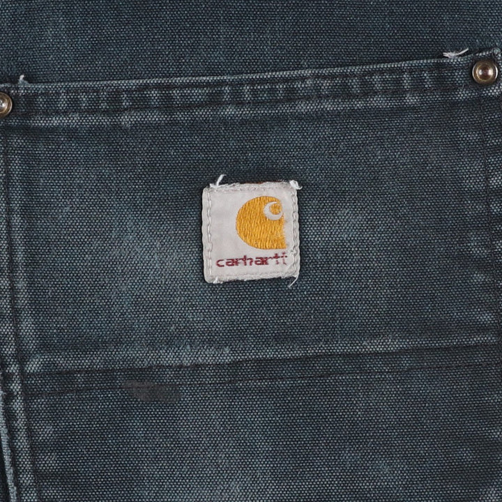 Carhartt Dungaree Fit Double Knee Duck Painter Pants Men's W36 cotton black type Vintage Second Hand