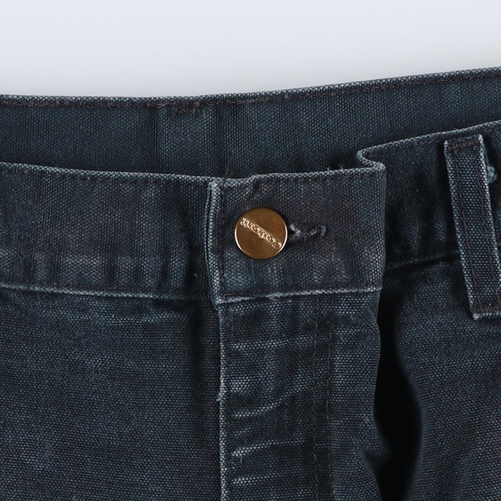 Carhartt Dungaree Fit Double Knee Duck Painter Pants Men's W36 cotton black type Vintage Second Hand