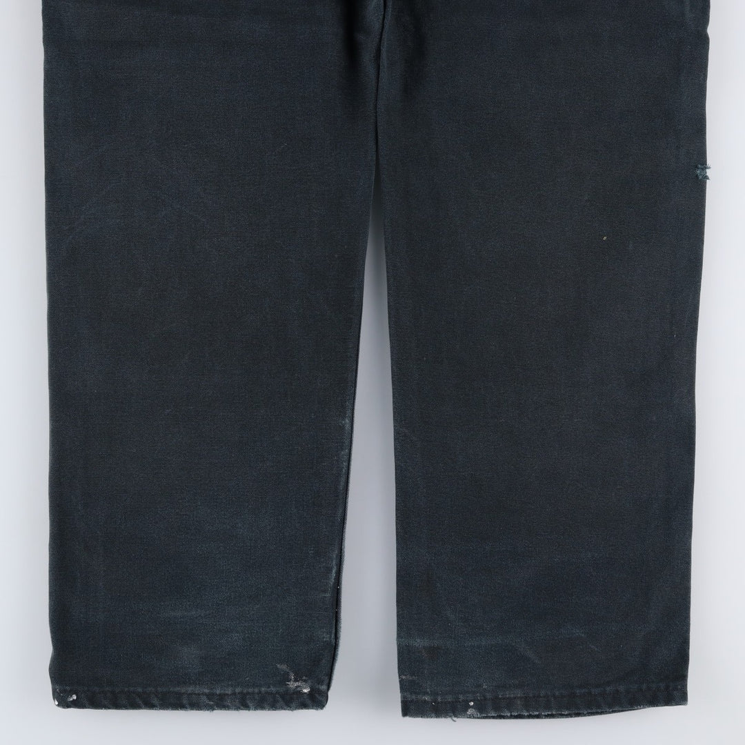 Carhartt Dungaree Fit Double Knee Duck Painter Pants Men's W36 cotton black type Vintage Second Hand