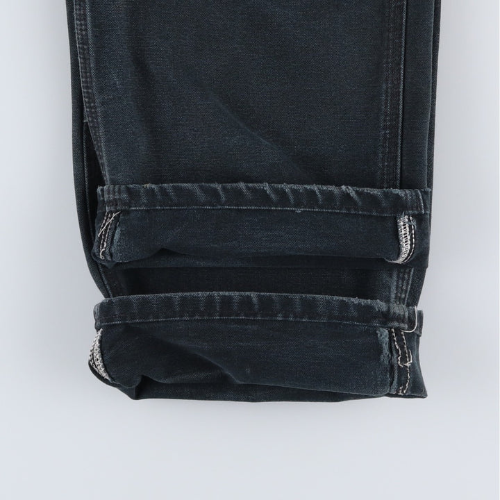 Carhartt Dungaree Fit Double Knee Duck Painter Pants Men's W36 cotton black type Vintage Second Hand