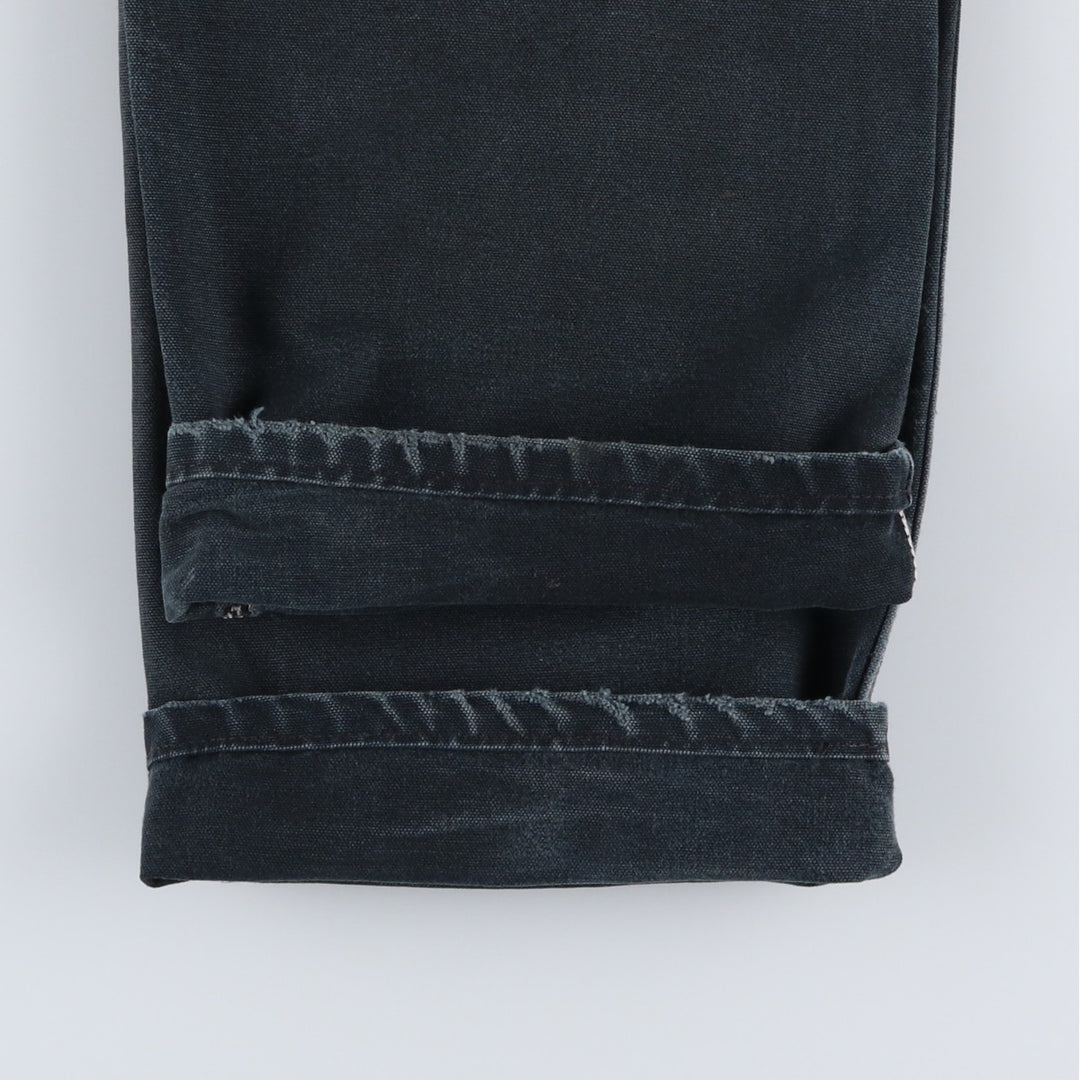 Carhartt Dungaree Fit Double Knee Duck Painter Pants Men's W36 cotton black type Vintage Second Hand