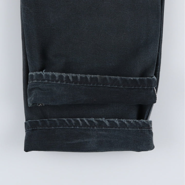Carhartt Dungaree Fit Double Knee Duck Painter Pants Men's W36 cotton black type Vintage Second Hand