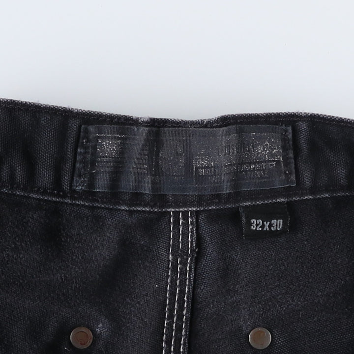 Carhartt Loose Fit Double Knee Duck Painter Pants, Made in USA, Men's, W31 equivalent cotton black type Vintage Second Hand