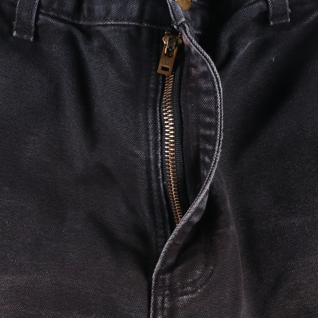 Carhartt Loose Fit Double Knee Duck Painter Pants, Made in USA, Men's, W31 equivalent cotton black type Vintage Second Hand