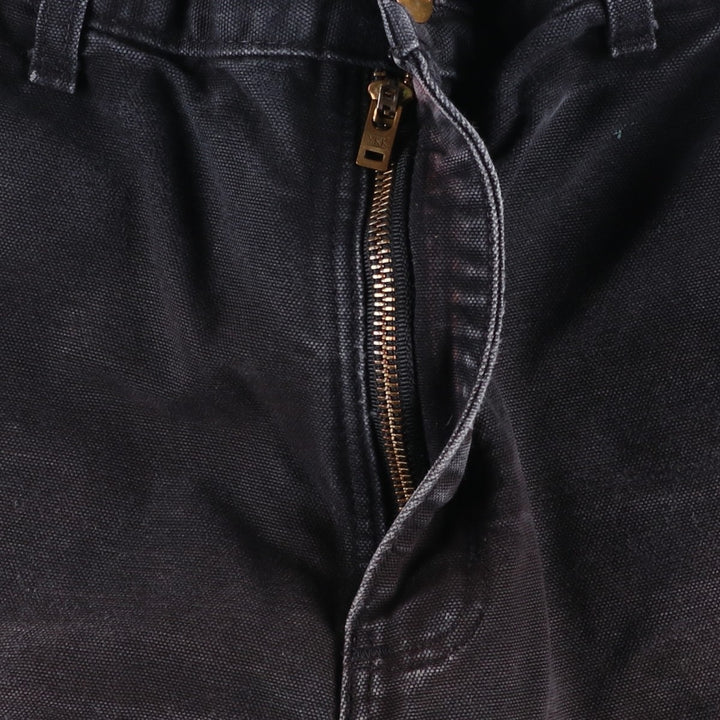 Carhartt Loose Fit Double Knee Duck Painter Pants, Made in USA, Men's, W31 equivalent cotton black type Vintage Second Hand