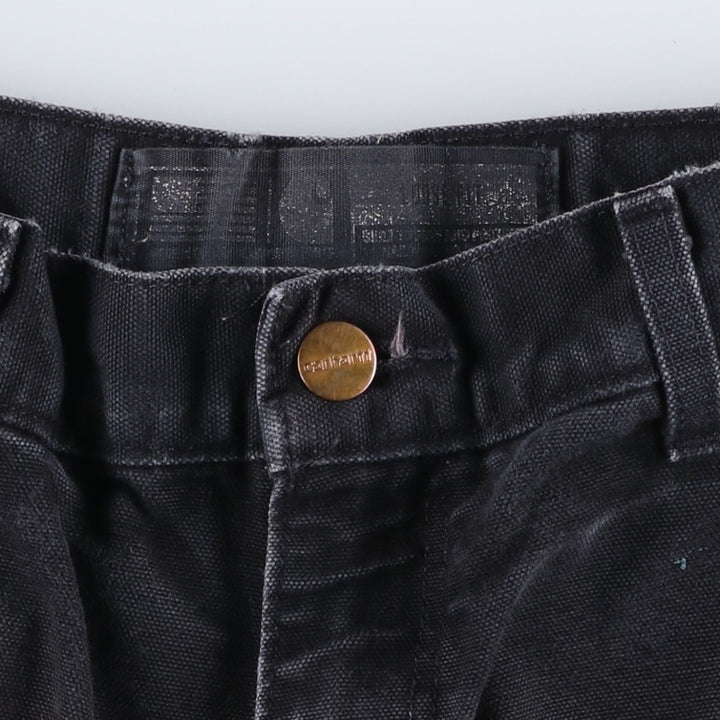 Carhartt Loose Fit Double Knee Duck Painter Pants, Made in USA, Men's, W31 equivalent cotton black type Vintage Second Hand