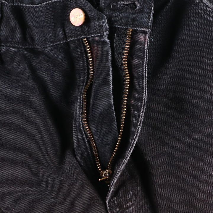 Carhartt Loose Fit Double Knee Duck Painter Pants, Made in USA, Men's, W31 equivalent cotton black type Vintage Second Hand