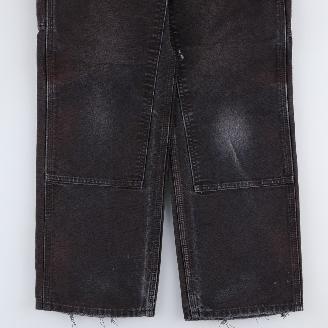 Carhartt Loose Fit Double Knee Duck Painter Pants, Made in USA, Men's, W31 equivalent cotton black type Vintage Second Hand