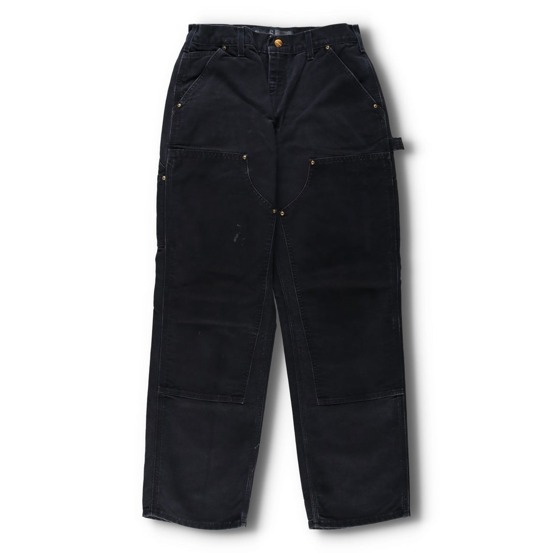 Carhartt Loose Original Fit Double Knee Duck Painter Pants, Made in USA, Men's W30 (approx.) cotton black type Vintage Second Hand