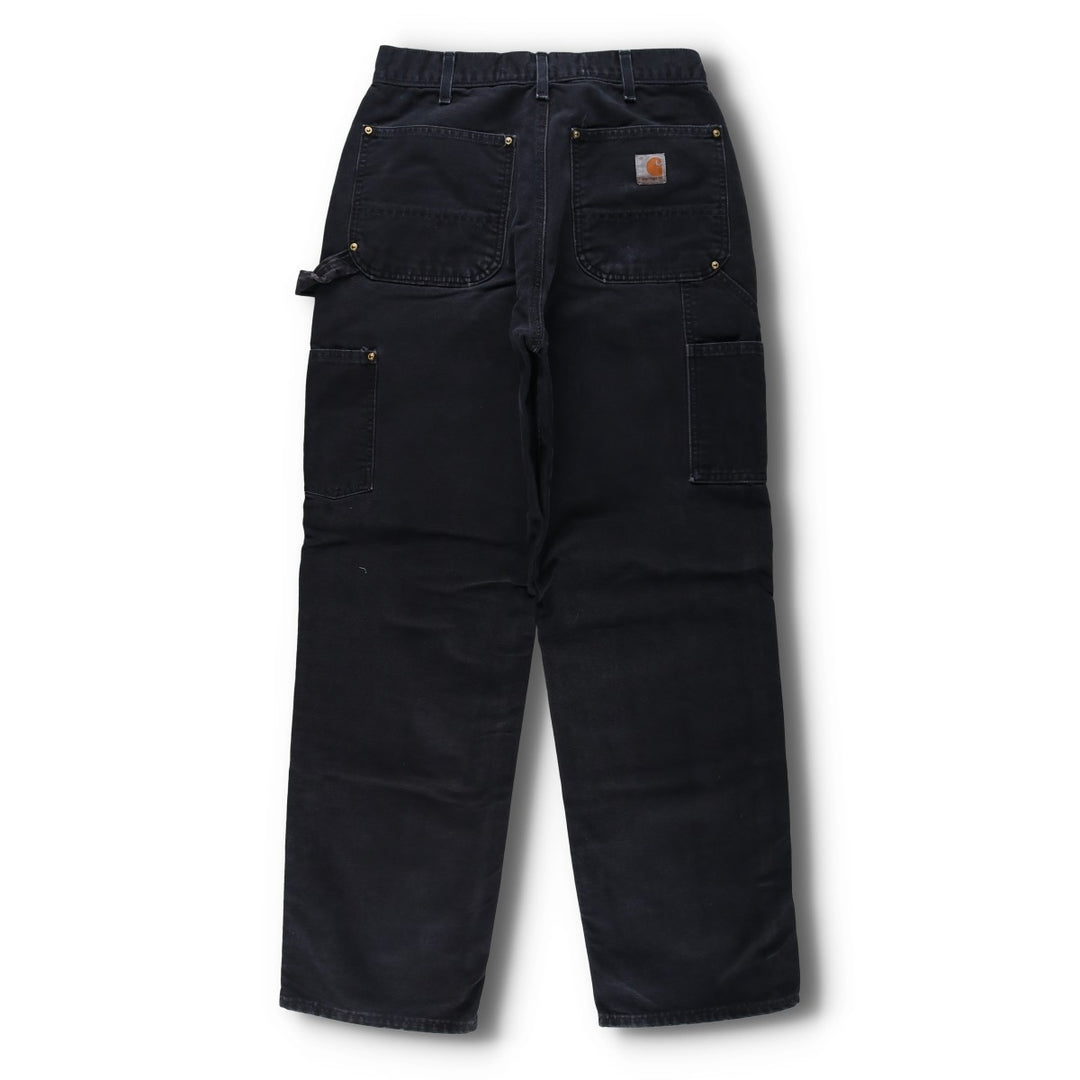 Carhartt Loose Original Fit Double Knee Duck Painter Pants, Made in USA, Men's W30 (approx.) cotton black type Vintage Second Hand