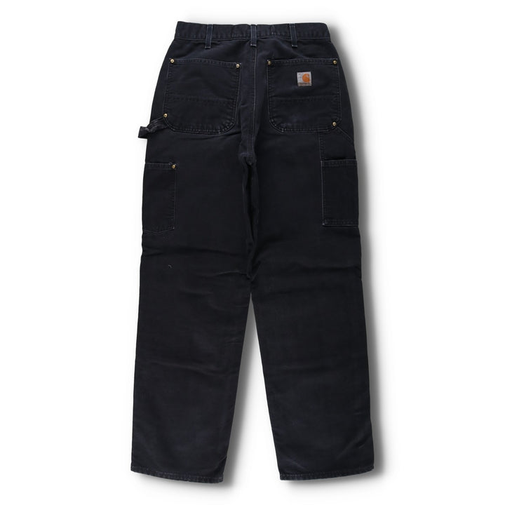 Carhartt Loose Original Fit Double Knee Duck Painter Pants, Made in USA, Men's W30 (approx.) cotton black type Vintage Second Hand