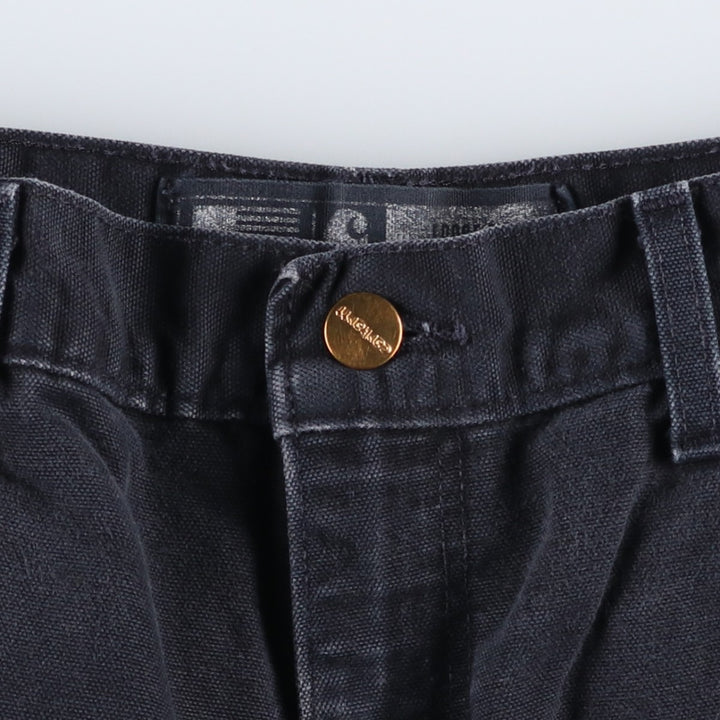 Carhartt Loose Original Fit Double Knee Duck Painter Pants, Made in USA, Men's W30 (approx.) cotton black type Vintage Second Hand