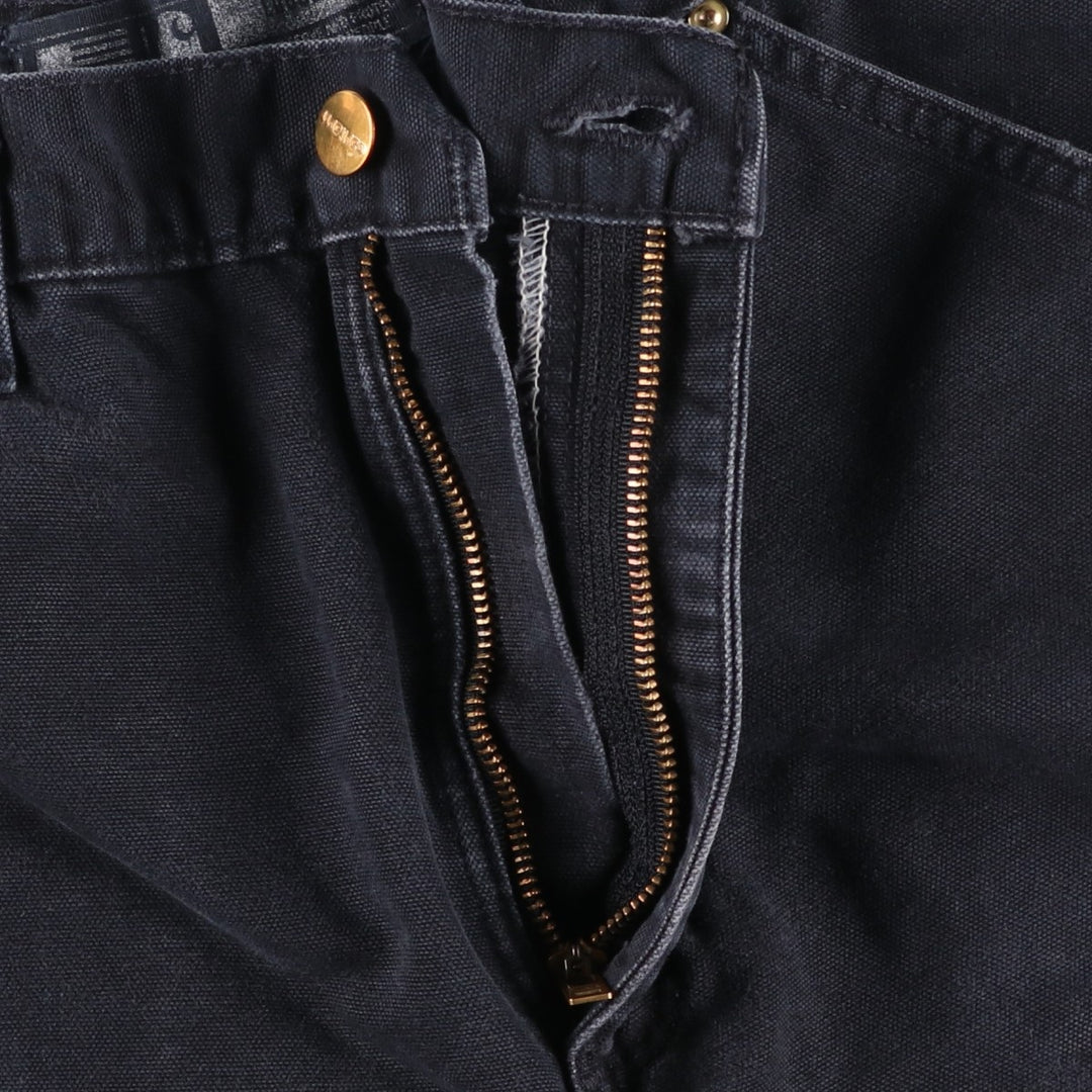 Carhartt Loose Original Fit Double Knee Duck Painter Pants, Made in USA, Men's W30 (approx.) cotton black type Vintage Second Hand