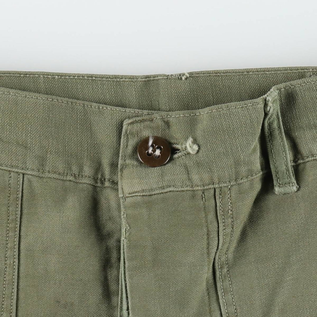 1970'S US Military Baker Pants, Men's Size W29 (approx.), Vintage unclear Khaki type Vintage Second Hand