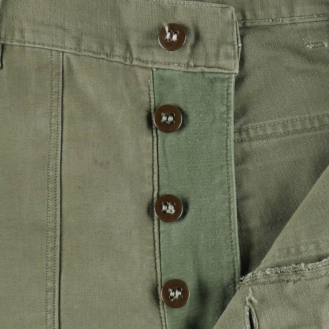 1970'S US Military Baker Pants, Men's Size W29 (approx.), Vintage unclear Khaki type Vintage Second Hand